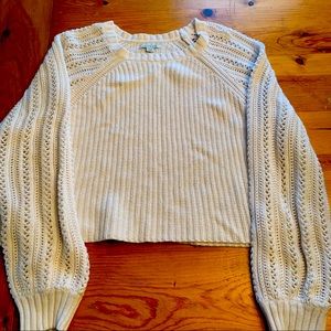 Cream Crop Sweater